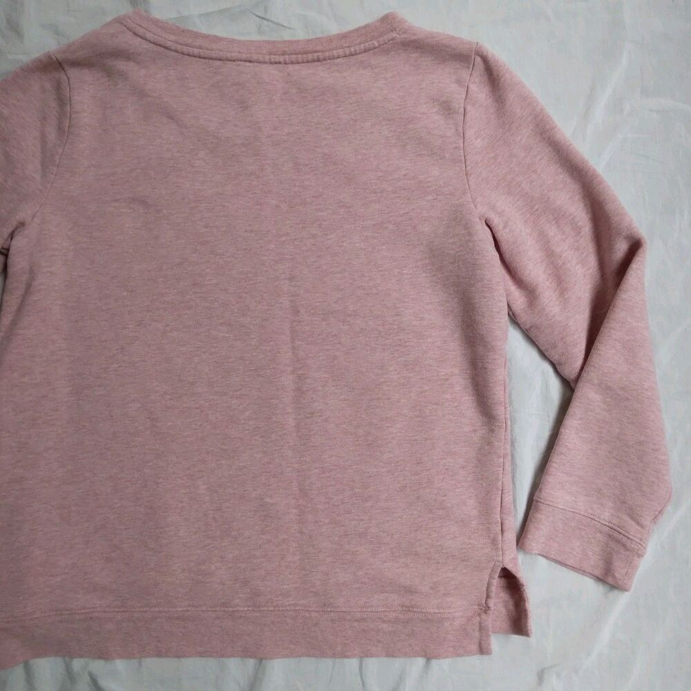Talbots Pink Snowflake Sweatshirt Cozy Cabincore Ski Lodge Women's Size M - Picture 9 of 10